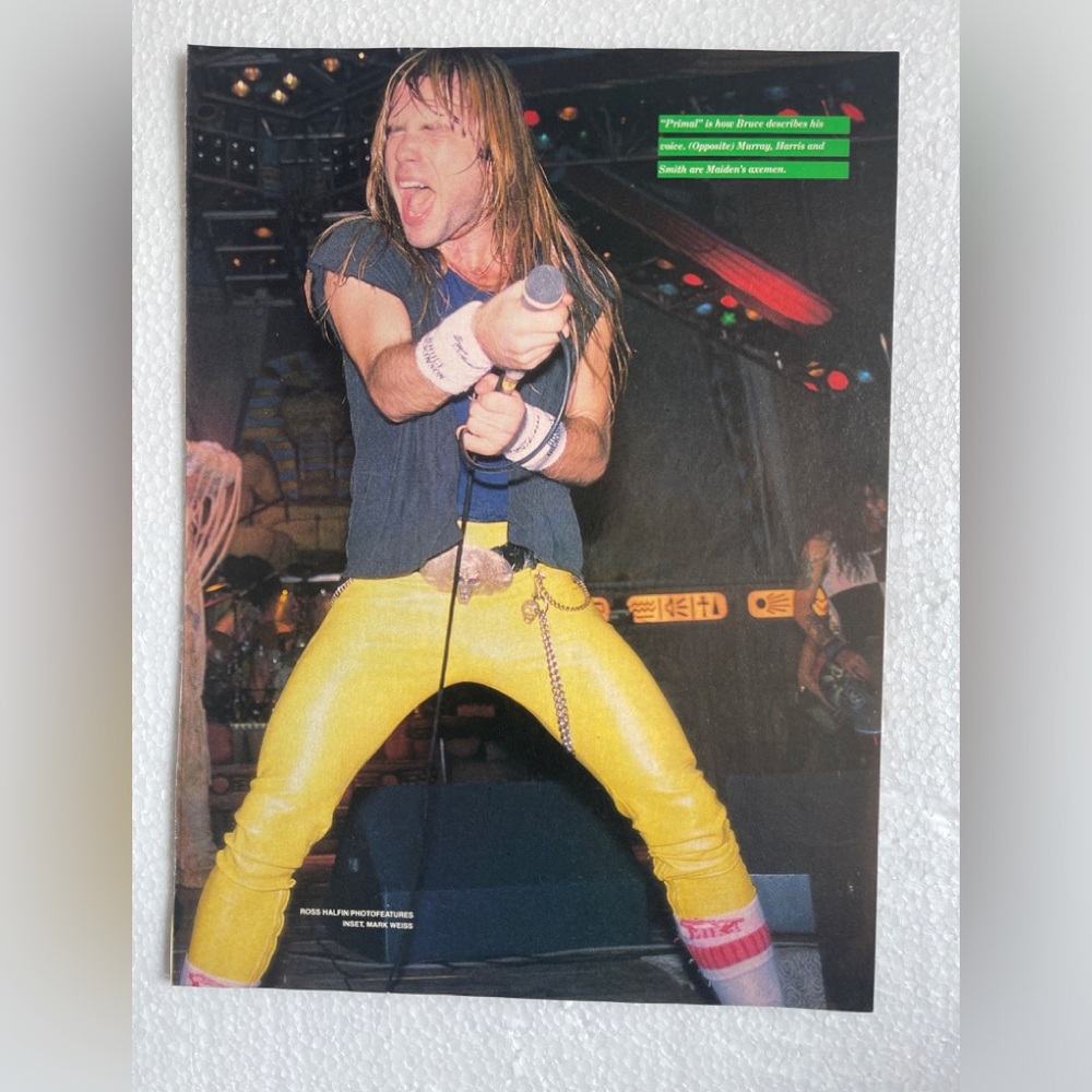 Iron Maiden’s Bruce Dickinson Vintage Pinup